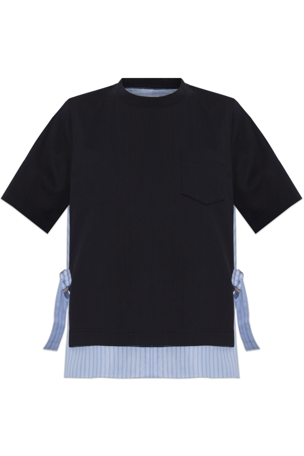 Sacai T-shirt made of combined fabrics | Men's | Vitkac